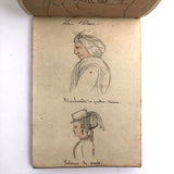 Fascinating 1860s French Sketchbook, Full (48 pages full)