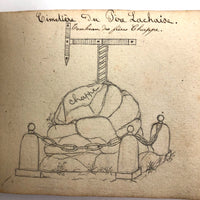 Fascinating 1860s French Sketchbook, Full (48 pages full)