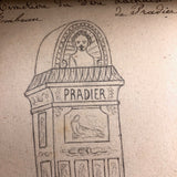 Fascinating 1860s French Sketchbook, Full (48 pages full)