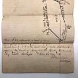 Lovely Hand-drawn Surveyor's Map #1: 31 Acres, Lenoir County, NC, 1878