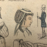 Fascinating 1860s French Sketchbook, Full (48 pages full)