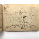 Fascinating 1860s French Sketchbook, Full (48 pages full)