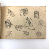 Fascinating 1860s French Sketchbook, Full (48 pages full)