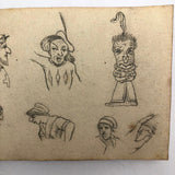 Fascinating 1860s French Sketchbook, Full (48 pages full)