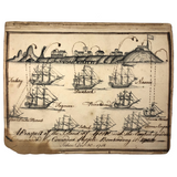 1783 British Notebook, Partial, with Ships, Fish, Geometry, etc.