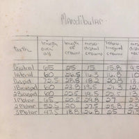 Donna Gasiorek's 1970 School of Dental Hygiene Binder of Tooth Drawings!