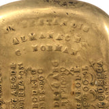 1787 Brass Iserlohn Box Impressed with Rune Calendar / Perpetual Almanac