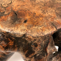 Gorgeous Old Burl Root Stool, Presumed Chinese "Scholar's Stool"