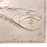 Executed by T.J. Pearce in Three Minutes: 19th Century Spencerian Ink Drawn Bird