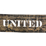 Very Long Antique Made in the United States Brass Stencil