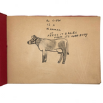 Emil Gottlieb's 1940s School Notebook with Excellent Drawings