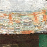 Vernacular Structures in Marvelous Palette, Unsigned Oil on Masonite Painting