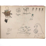 Emil Gottlieb's 1940s School Notebook with Excellent Drawings