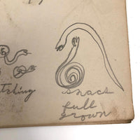 Emil Gottlieb's 1940s School Notebook with Excellent Drawings