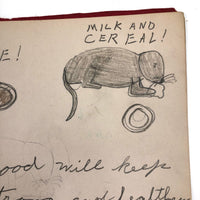 Emil Gottlieb's 1940s School Notebook with Excellent Drawings