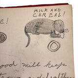 Emil Gottlieb's 1940s School Notebook with Excellent Drawings