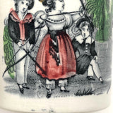 Archery (The Archeress), c. 1830-40s Staffordshire Child's Mug