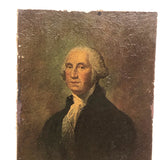 George Washington, Presumed Antique Chromolithograph with Over Glazing