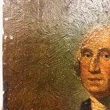 George Washington, Presumed Antique Chromolithograph with Over Glazing