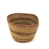 Lovely Antique Makah Nootka Northwest Coast Open Rim Beargrass and Cedar Bark Basket