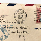 Evocative, Never Opened 1929 Letter to R.F Lovelee, Seneca Hotel, Rochester