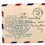 Evocative, Never Opened 1929 Letter to R.F Lovelee, Seneca Hotel, Rochester