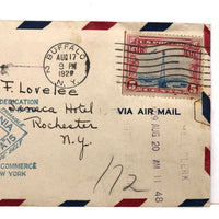 Evocative, Never Opened 1929 Letter to R.F Lovelee, Seneca Hotel, Rochester