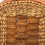 Lovely Antique Makah Nootka Northwest Coast Open Rim Beargrass and Cedar Bark Basket