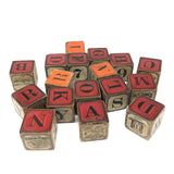 Slightly Mixed Set of c. 1870s Hill's Alphabet and Animal Blocks (15)