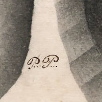 Phebe Pusey Phipps' 19th Century Gray Scale Pear, Peach, Cherries Theorem