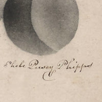 Phebe Pusey Phipps' 19th Century Gray Scale Pear, Peach, Cherries Theorem