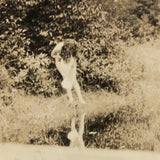 Strange View, Narcissus-esque Old Snapshot Photo (Photo of Photo?)