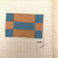 1941-42 French Froebel-esque School Notebook Full of Cut Paper Designs