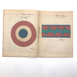 1941-42 French Froebel-esque School Notebook Full of Cut Paper Designs