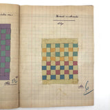 1941-42 French Froebel-esque School Notebook Full of Cut Paper Designs