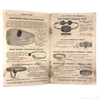 Late 19th C. G.W. Flavell & Bro. Philadelphia Catalogue of Braces, Pessaries, Elastic Stockings and Much More