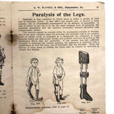 Late 19th C. G.W. Flavell & Bro. Philadelphia Catalogue of Braces, Pessaries, Elastic Stockings and Much More