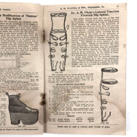 Late 19th C. G.W. Flavell & Bro. Philadelphia Catalogue of Braces, Pessaries, Elastic Stockings and Much More