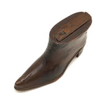 19th Century Miniature Carved Boot Shaped Box