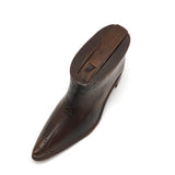 19th Century Miniature Carved Boot Shaped Box