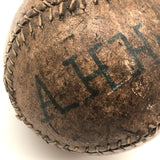 A.H Homan's Late 19th C. Hand-stitched Leather Softball