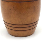 Lovely 19th C. Treen Barrel Shaped Box