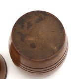 Lovely 19th C. Treen Barrel Shaped Box