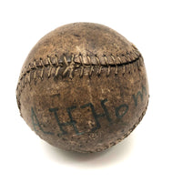 A.H Homan's Late 19th C. Hand-stitched Leather Softball