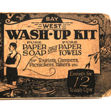 1920s Best Way Soap + Towels Wash Up Kit For Travelers, Complete!