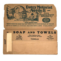 1920s Best Way Soap + Towels Wash Up Kit For Travelers, Complete!