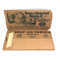 1920s Best Way Soap + Towels Wash Up Kit For Travelers, Complete!