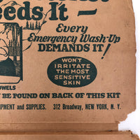 1920s Best Way Soap + Towels Wash Up Kit For Travelers, Complete!