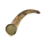 19th C. Carved Powder Horn of Samuel D. Lane, Hampton, New Hampshire, with Handwritten Text