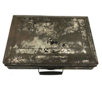 Antique Painter's Travel Box with Palette and Latching Compartments